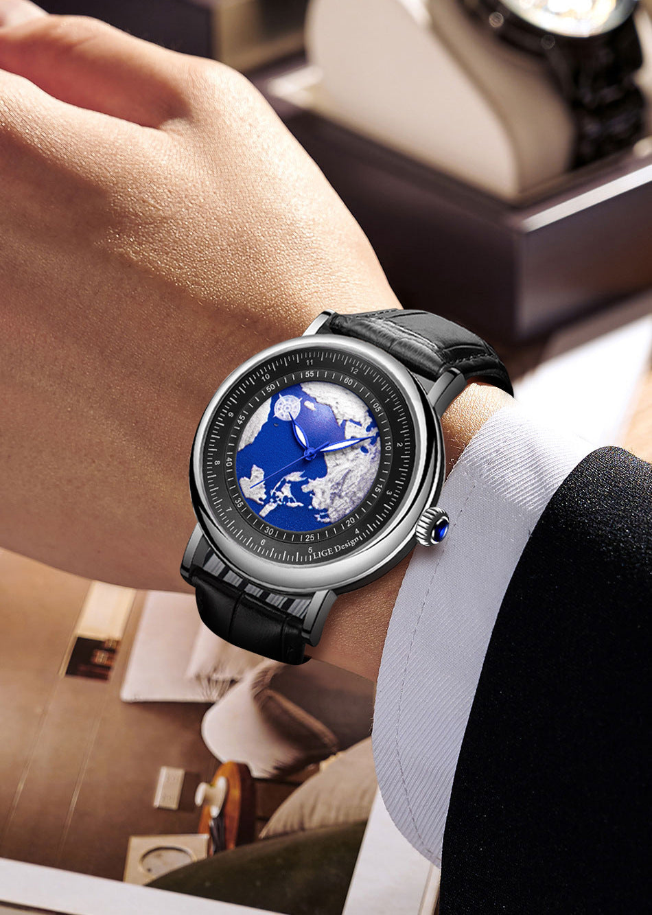 LIGE watch side view