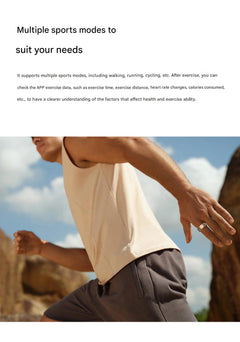 Smart Health Ring R3 in silver colour