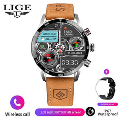 Smartwatch with stainless steel band
