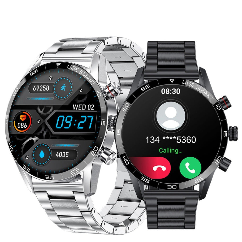 Stylish smartwatch on wrist