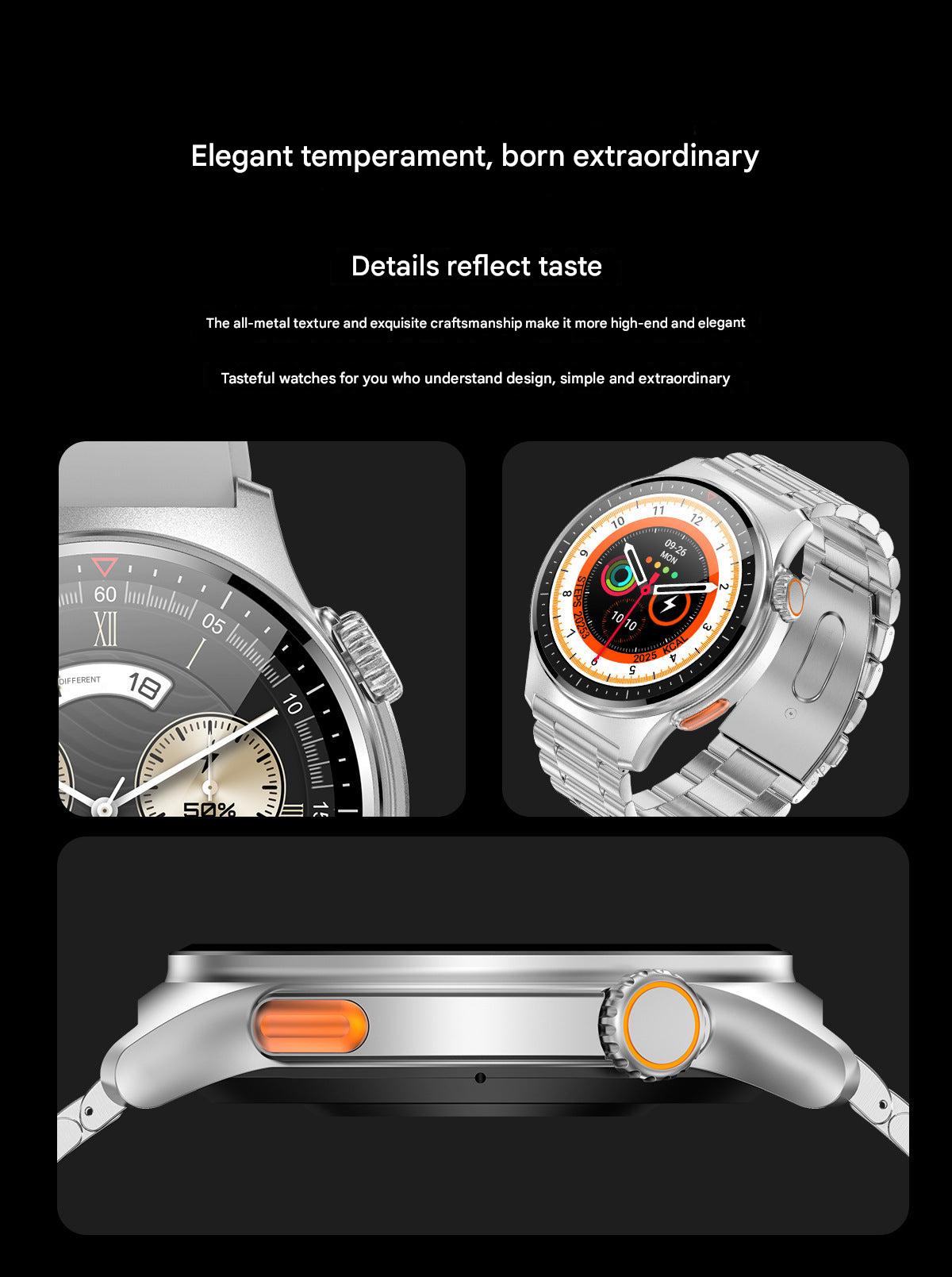 QW49 Smartwatch in stylish black colour