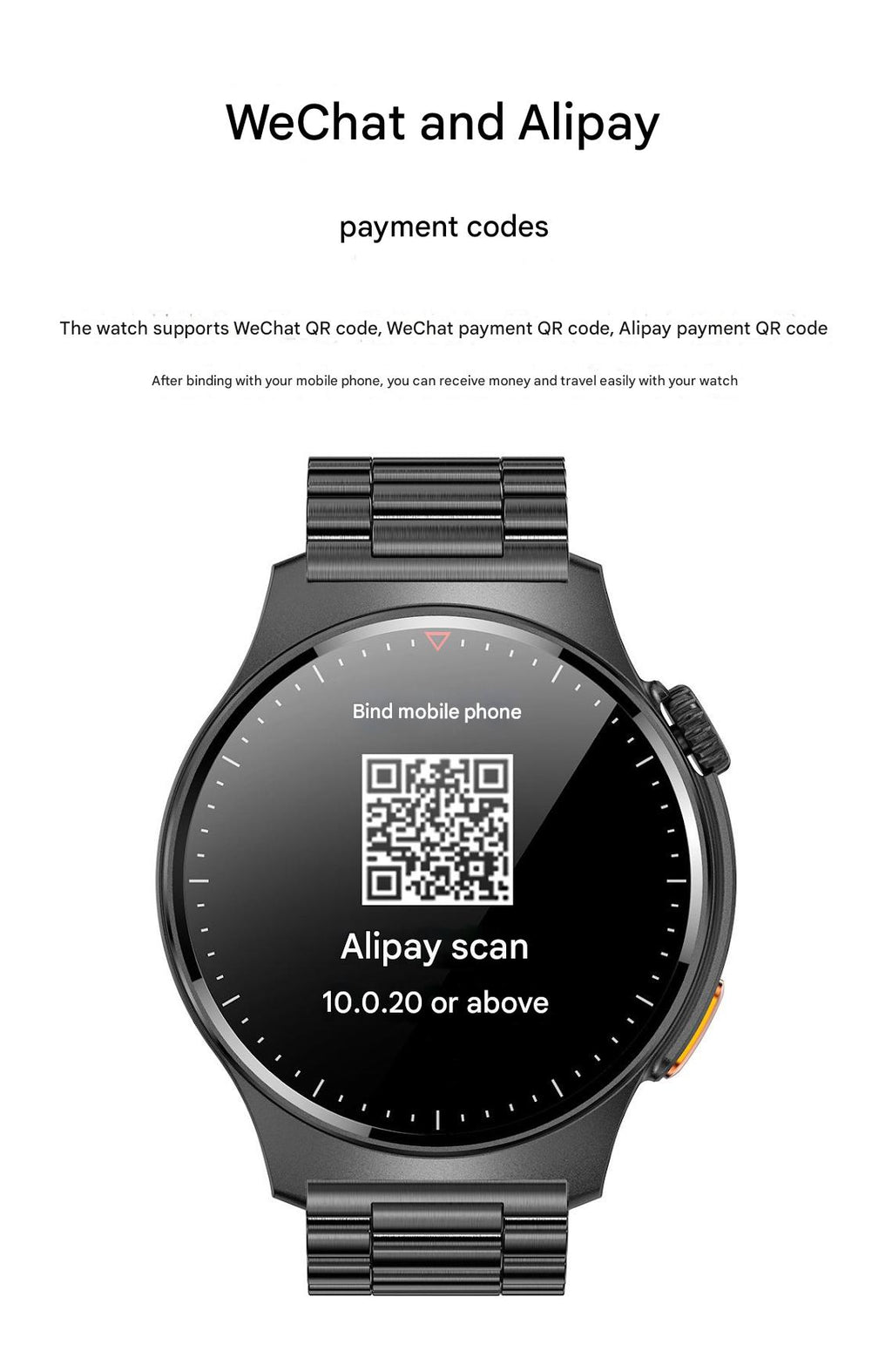 QW49 Smartwatch showing fitness metrics