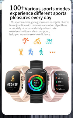 Smartwatch in vibrant pink colour