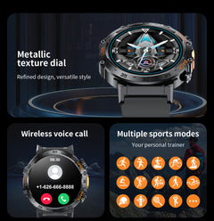 Fitness tracking features displayed on smartwatch