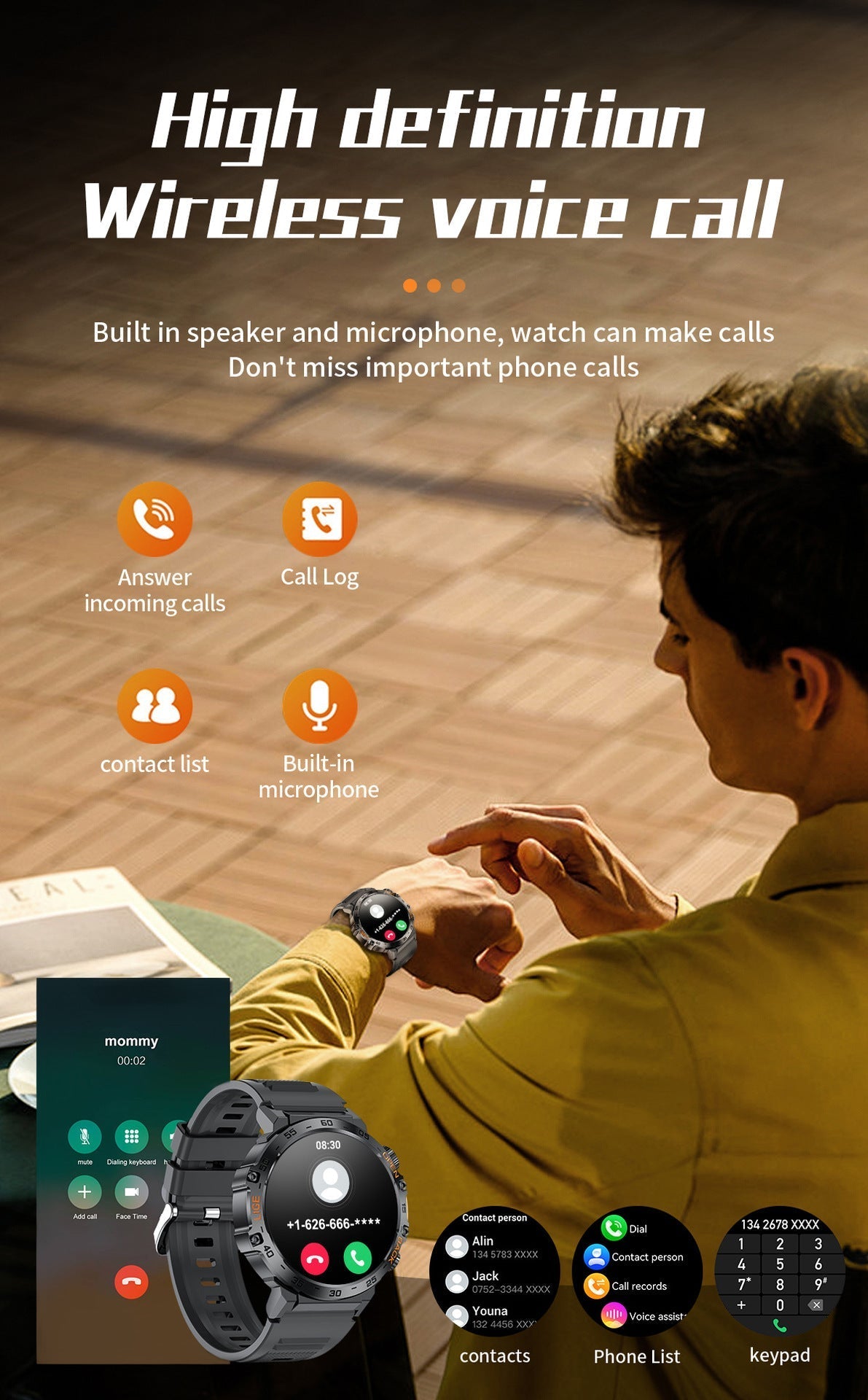 Smartwatch in active lifestyle setting