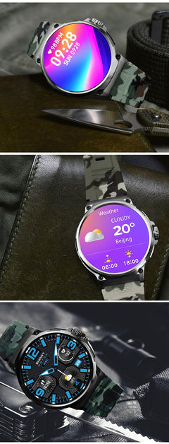 V69 smartwatch displaying heart rate feature