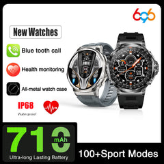 V69 smartwatch displaying heart rate feature