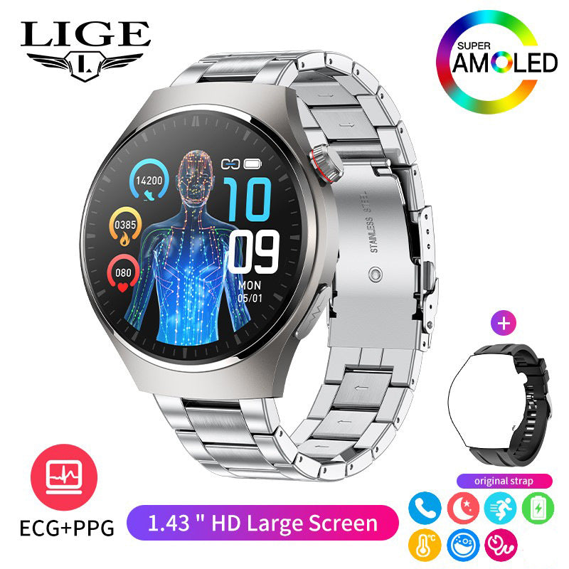 LIGE smartwatch side view showcasing design