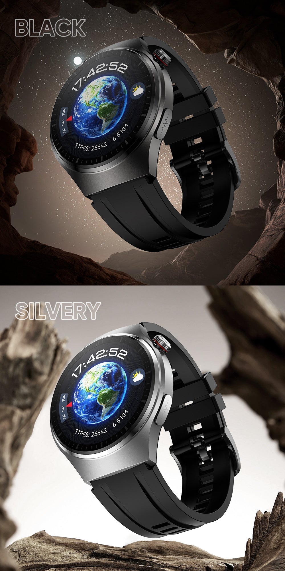 LIGE smartwatch health monitoring screen