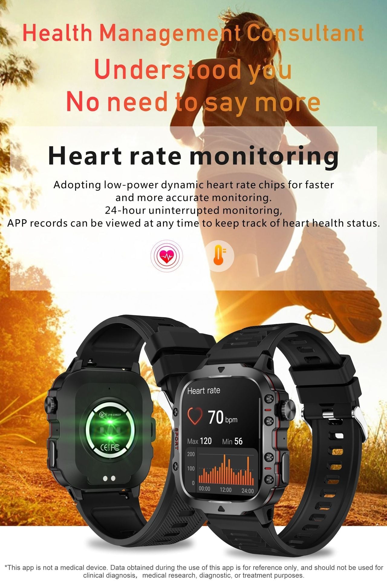 Elegant design of men's smartwatch for formal wear