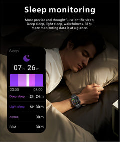 Stylish waterproof smartwatch with health tracking features