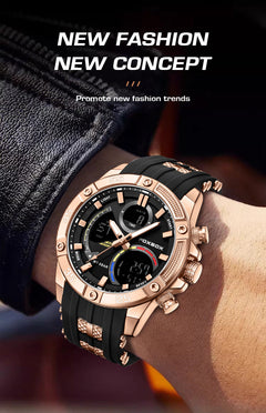 Close-up of the multifunctional waterproof sports watch front view