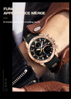 Side view of multifunctional digital sports watch
