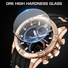 Durable zinc alloy case of the sports watch