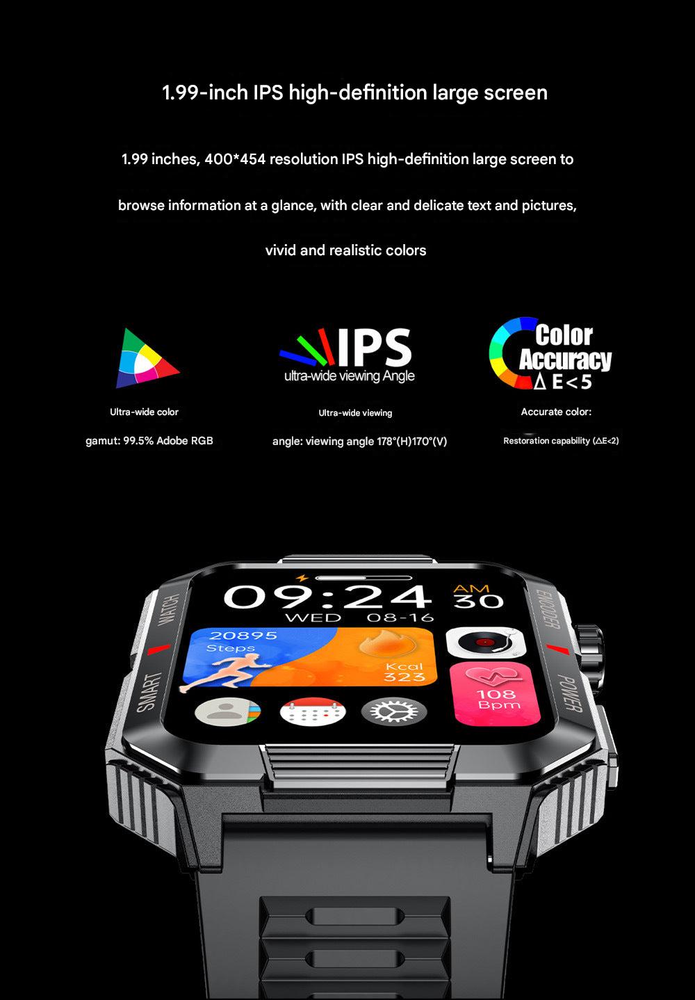 Smart Fitness Watch Displaying Step Count