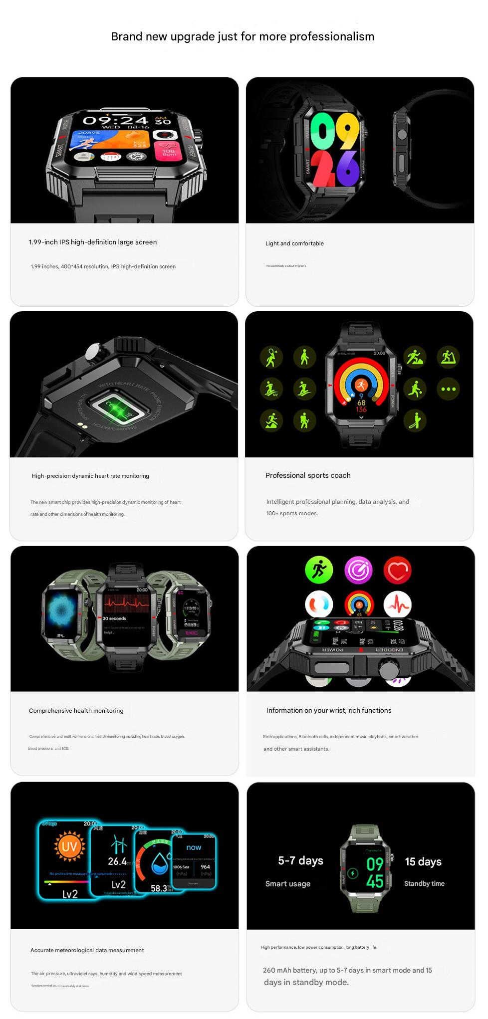 Smart Fitness Watch with Colour Options