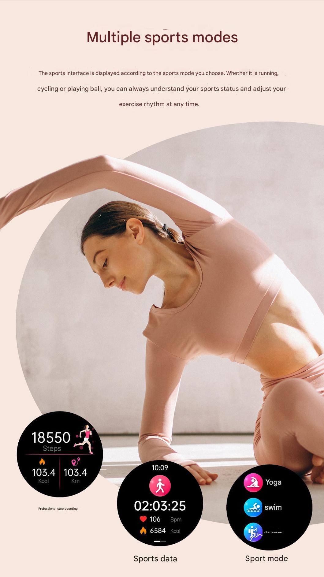 Lifestyle shot of smart bracelet in use