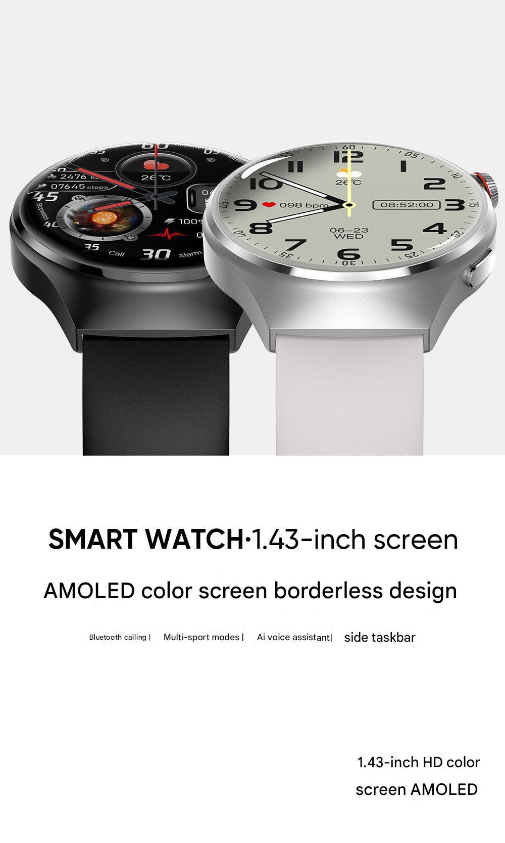 MT26 Smartwatch with silicone strap on wrist