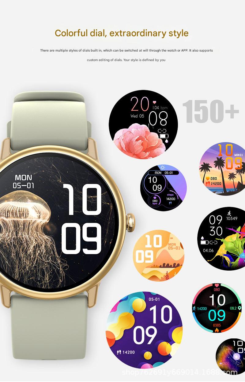 Close-up of smartwatch health tracking screen