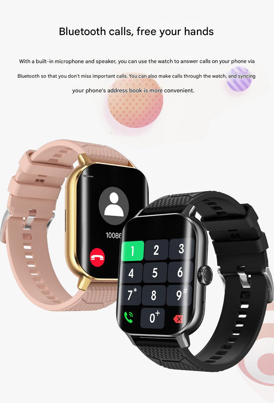 F12 smartwatch packaging and accessories included