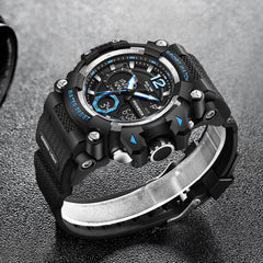 waterproof sport watch displayed underwater