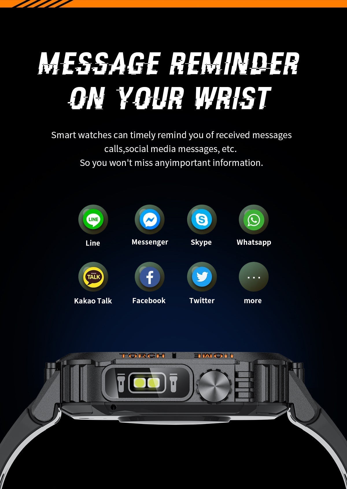 Smartwatch in sporty lifestyle setting