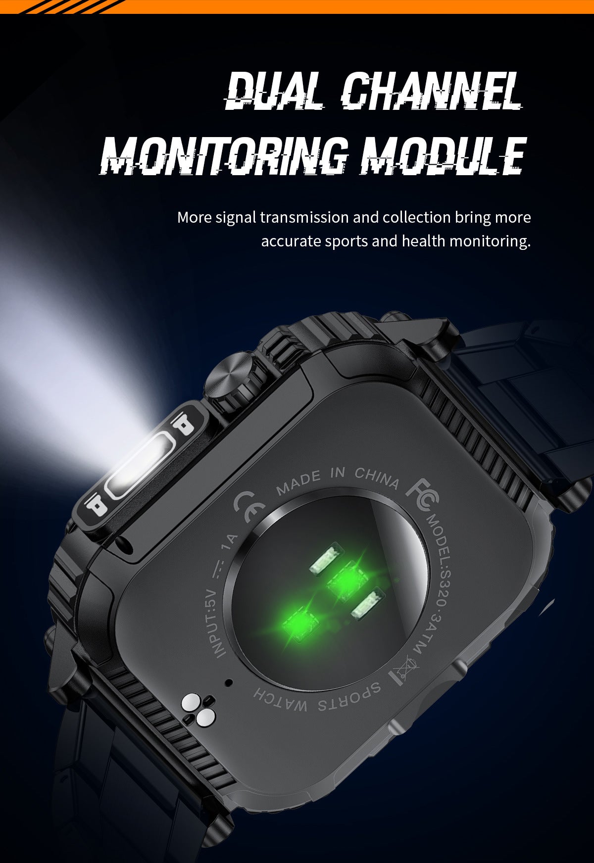 Smart Bluetooth Watch on wrist