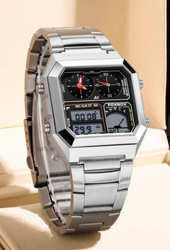 Men's Sports Watch with Comfortable Silicone Strap