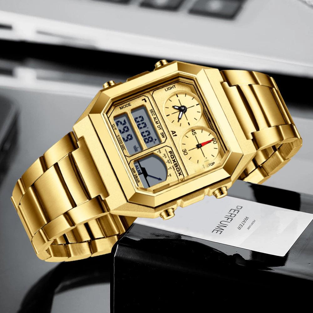 Men's Sports Watch with Comfortable Silicone Strap