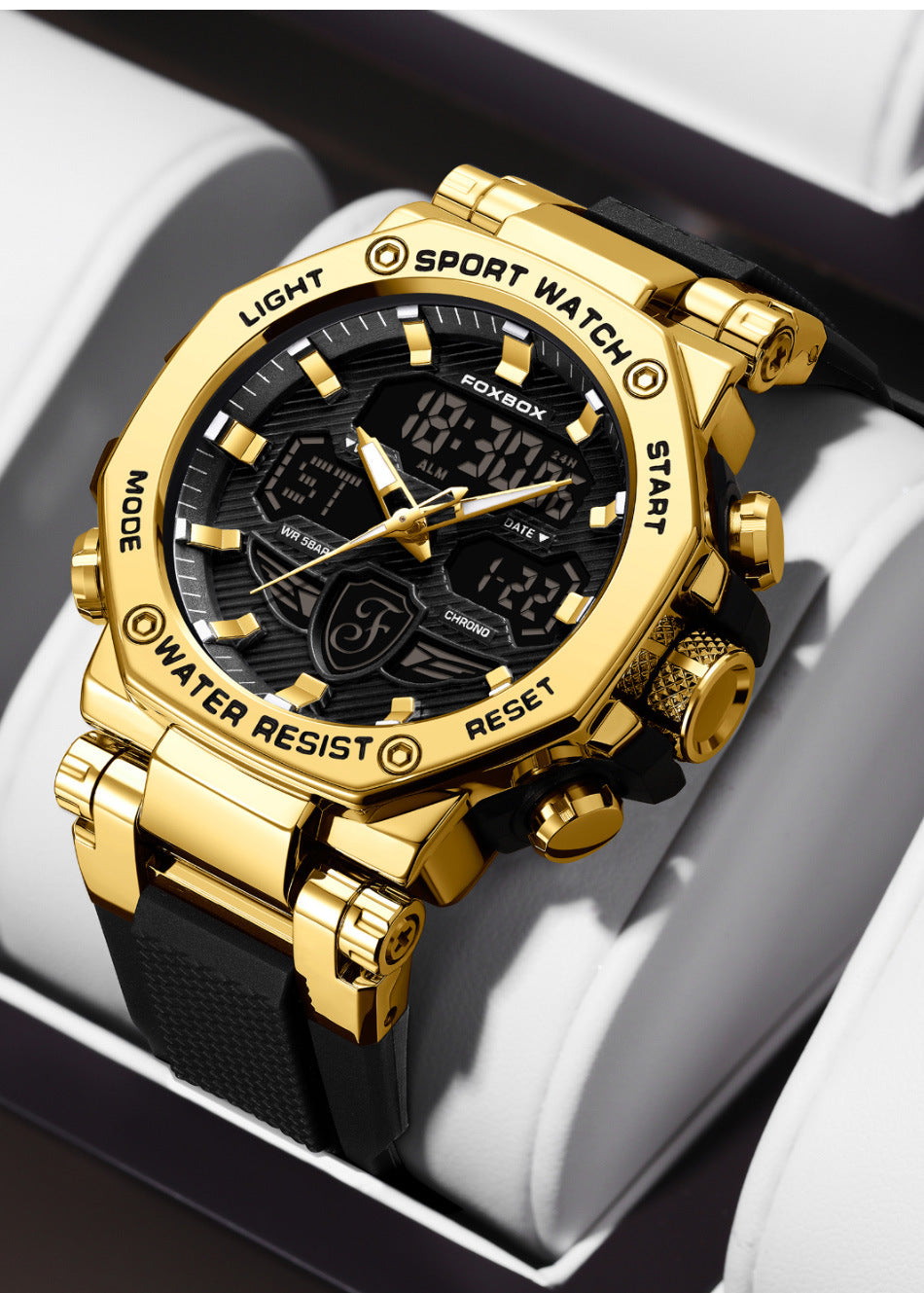 Digital sports watch in multiple colour options