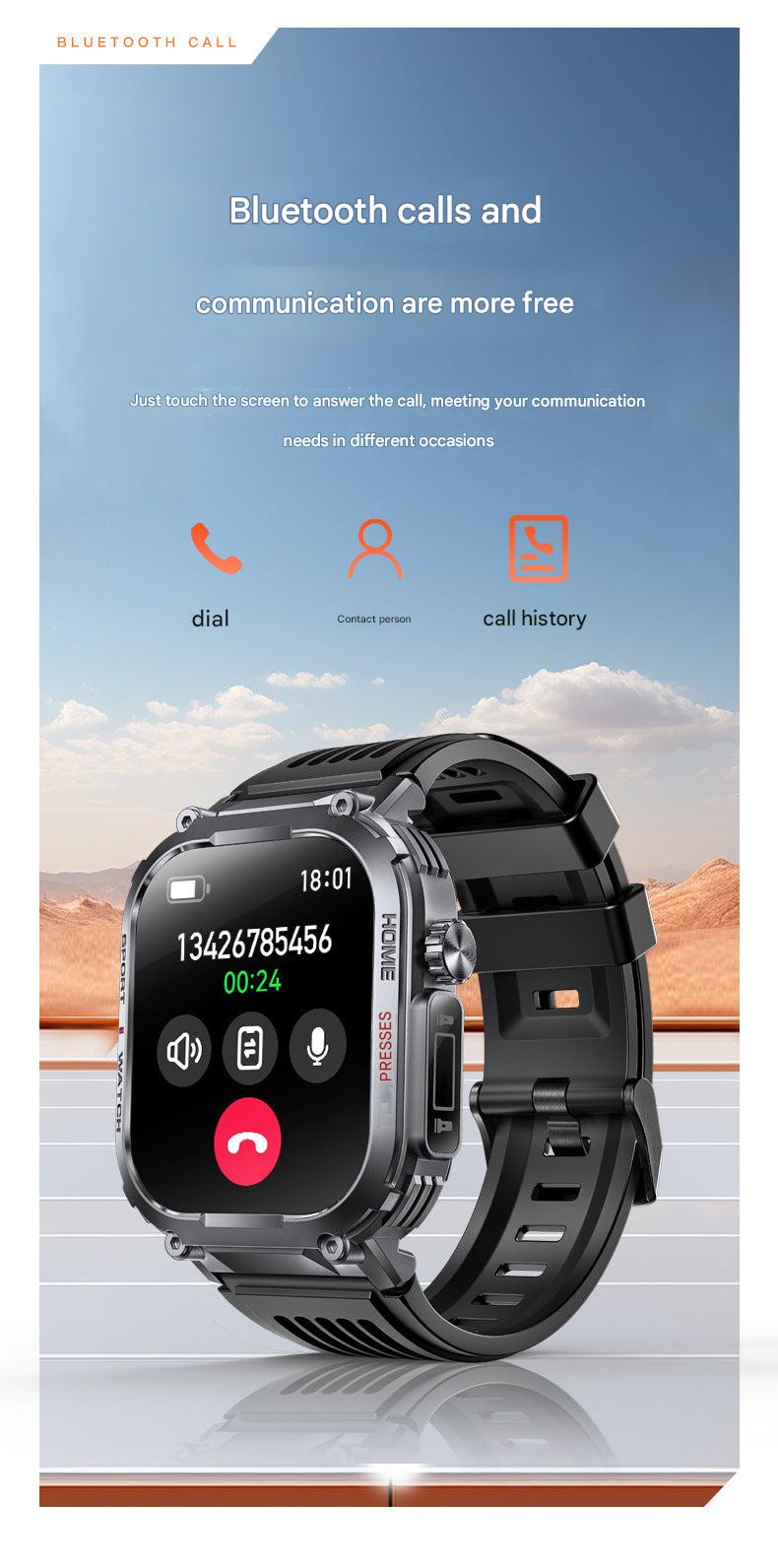 Smartwatch displaying heart rate monitoring feature