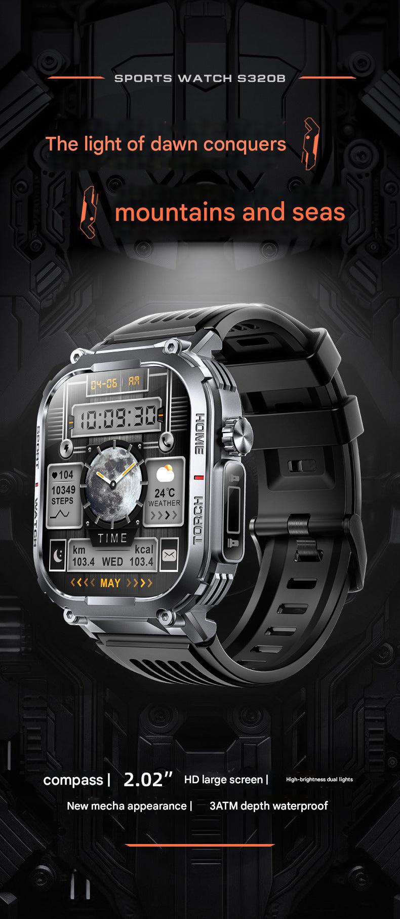 Smartwatch on wrist during outdoor activity