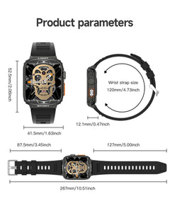 LIGE smartwatch with heart rate monitoring display