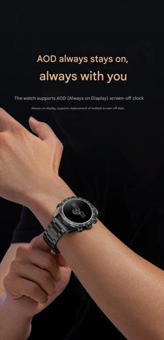 Close-up of smartwatch features and sensors