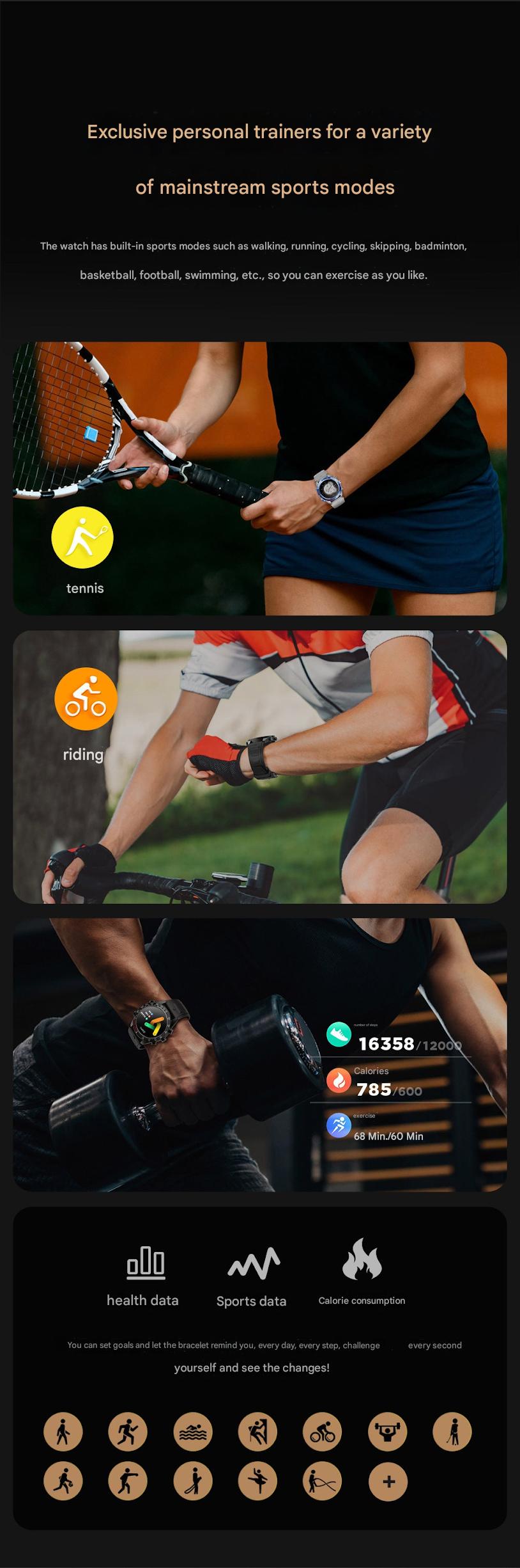 Smartwatch in multiple colour options