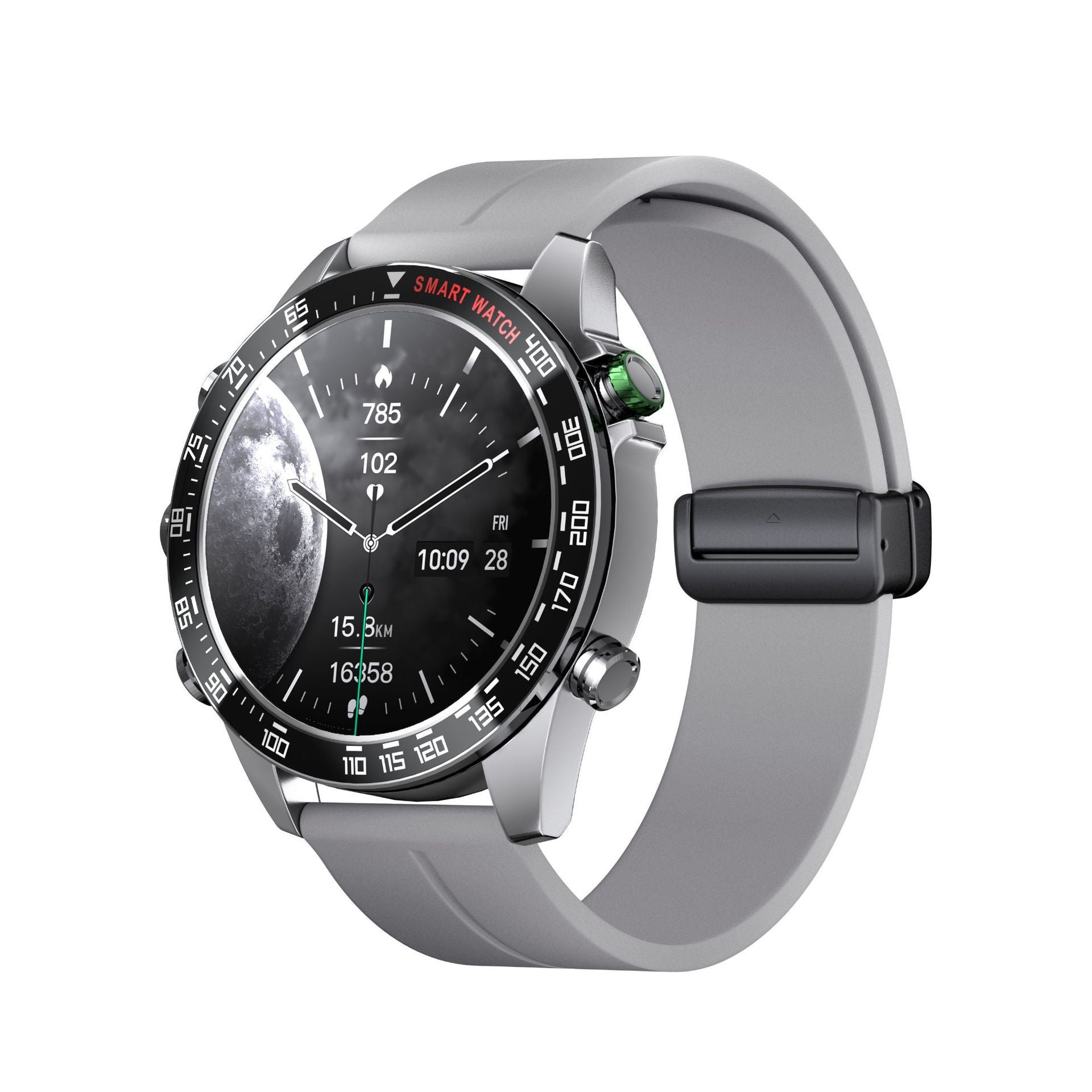 Smartwatch showing heart rate monitoring