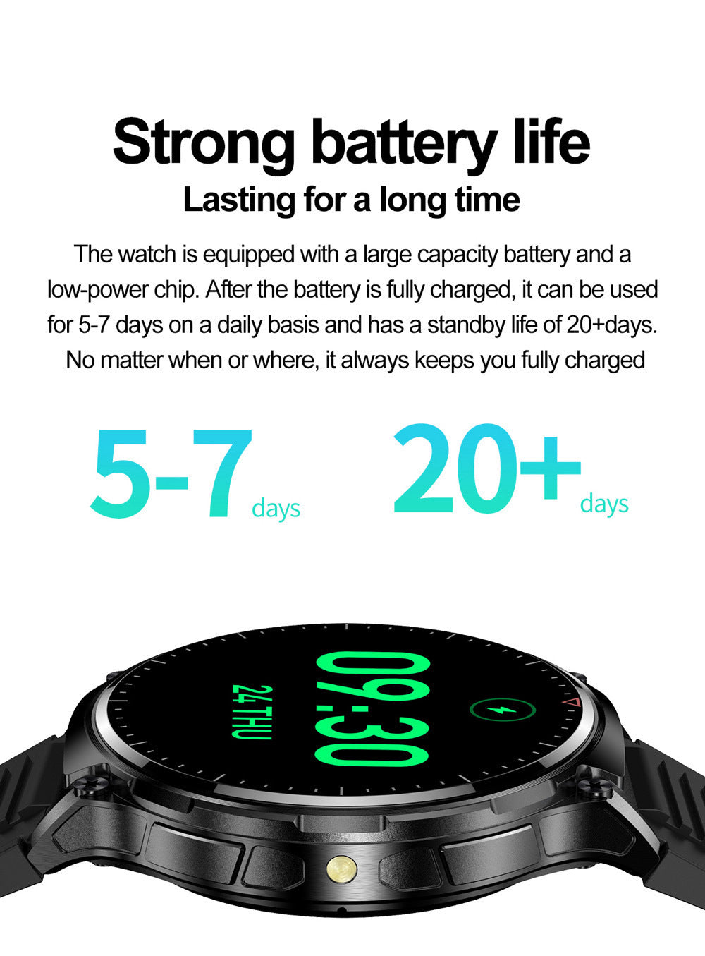 QW50 fitness tracker front view
