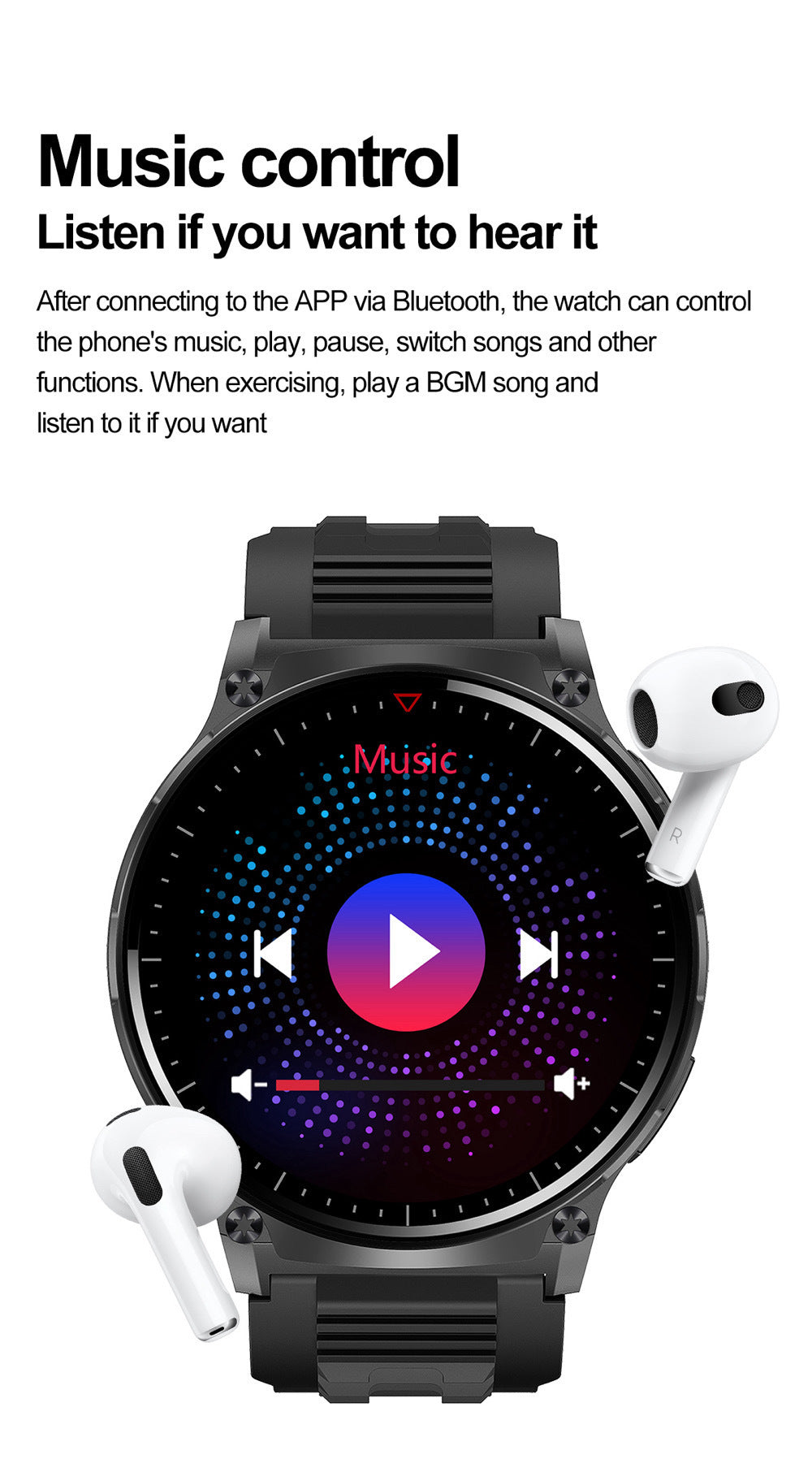 Fitness tracking features displayed