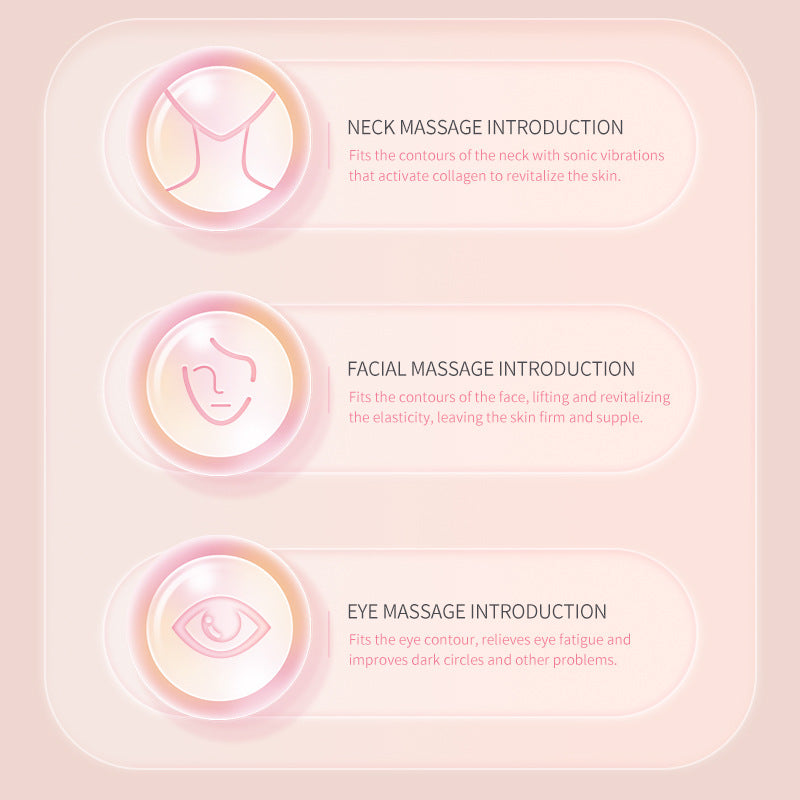 Ultrasonic Facial Massage Device in use
