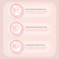Ultrasonic Facial Massage Device in use