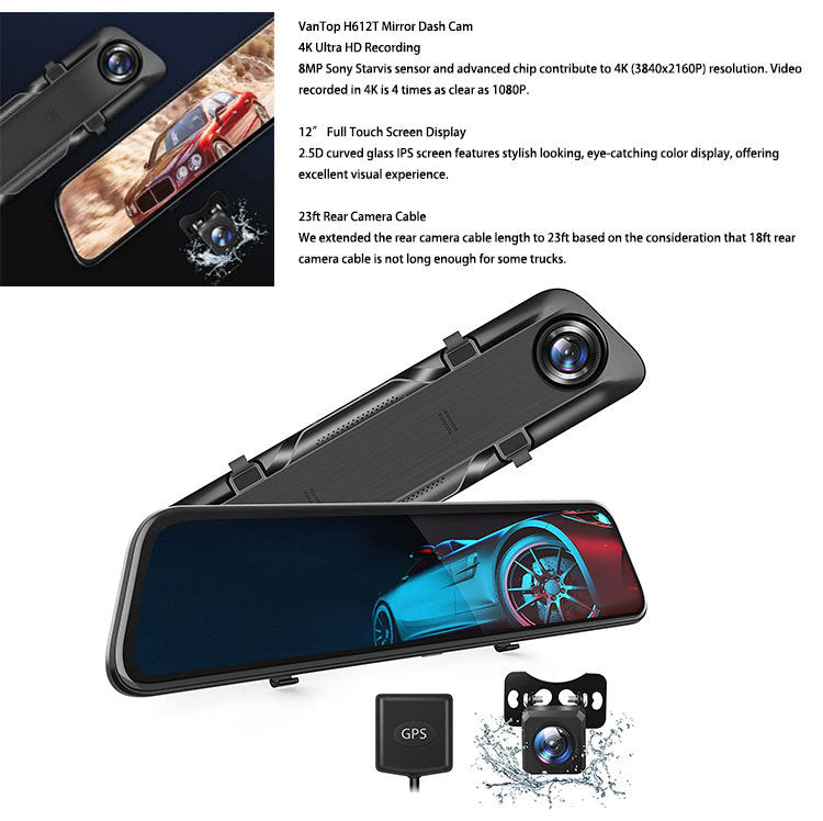 User-friendly dash cam interface display
