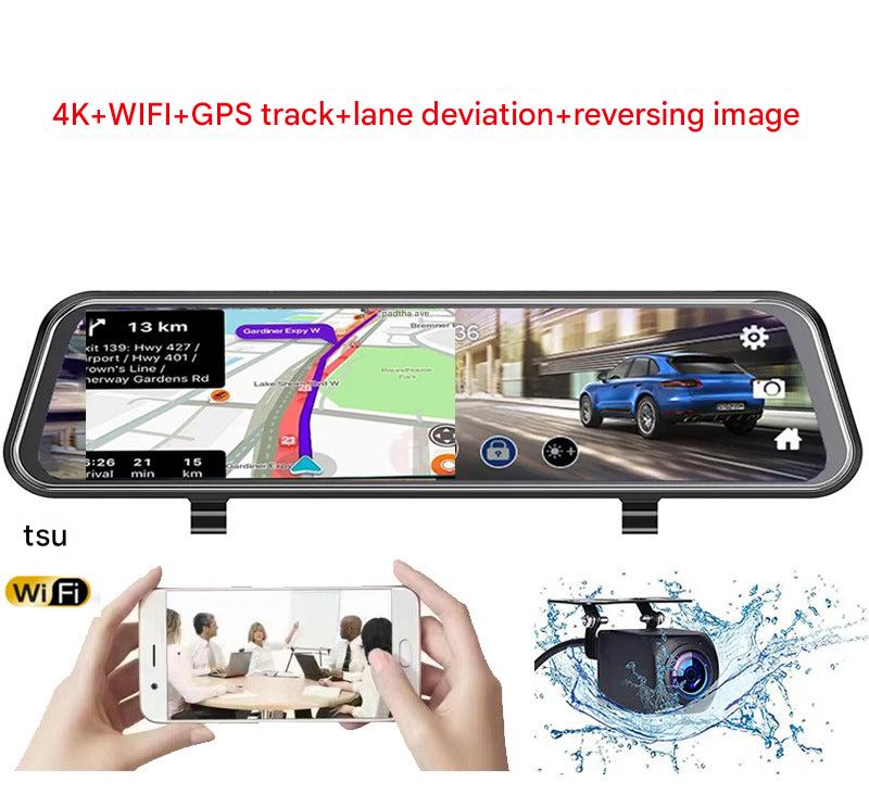 170-degree wide-angle lens shot by dash cam