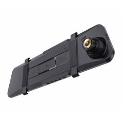 Rear view of dual lens dash cam with reverse camera