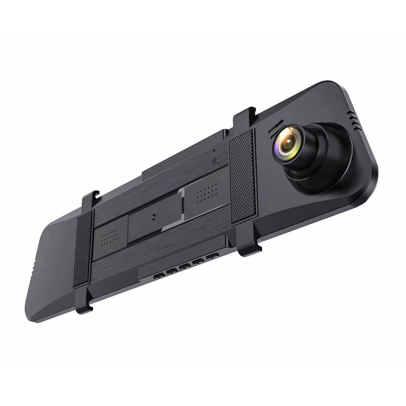 Rear view of dual lens dash cam with reverse camera