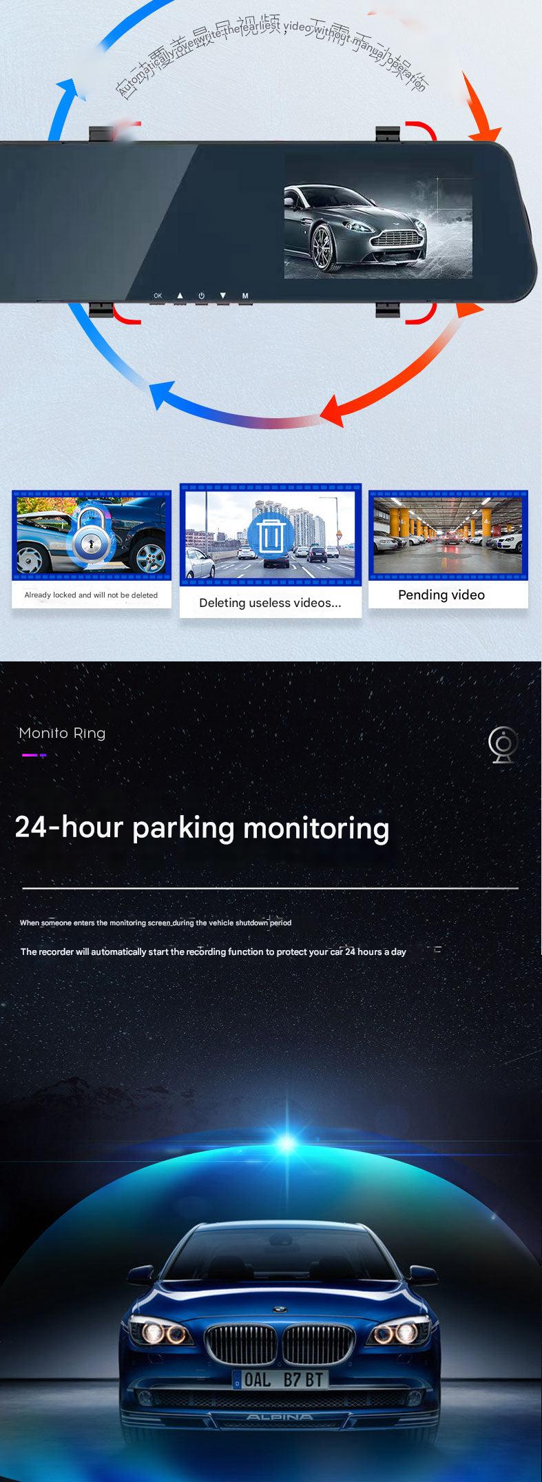 Safety features of the dual lens dash cam