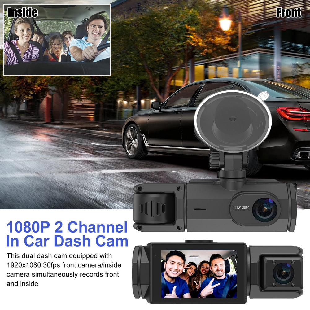Triple lens system dash cam setup