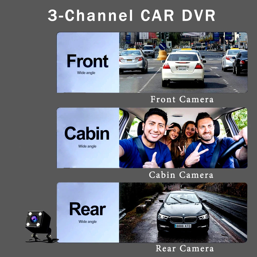 Dash cam recording in action