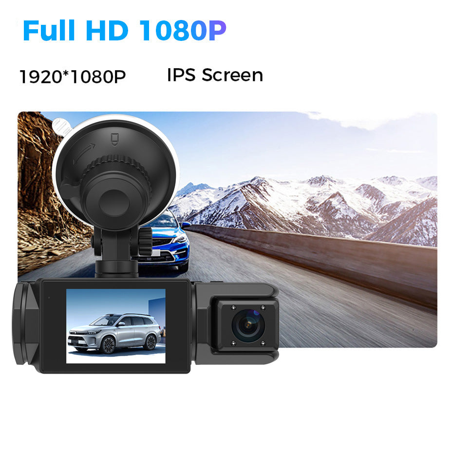 Dash cam recording in action