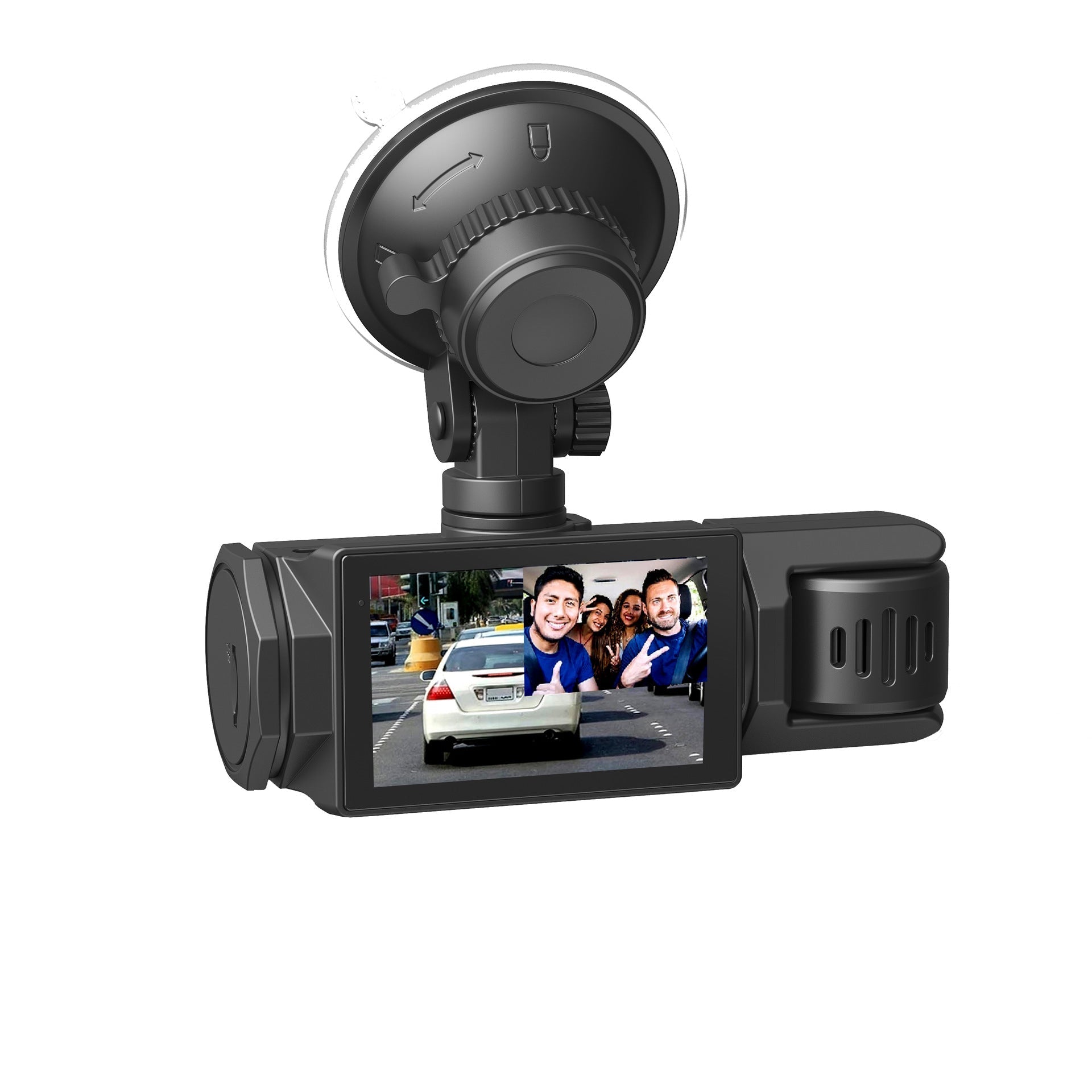 Dash cam recording in action