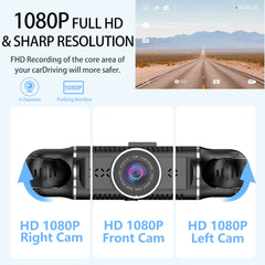 Yuecai 1080P Dash Cam Side View